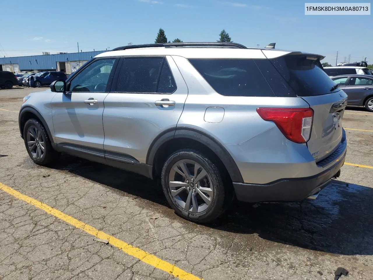 2021 Ford Explorer Xlt VIN: 1FMSK8DH3MGA80713 Lot: 57956564