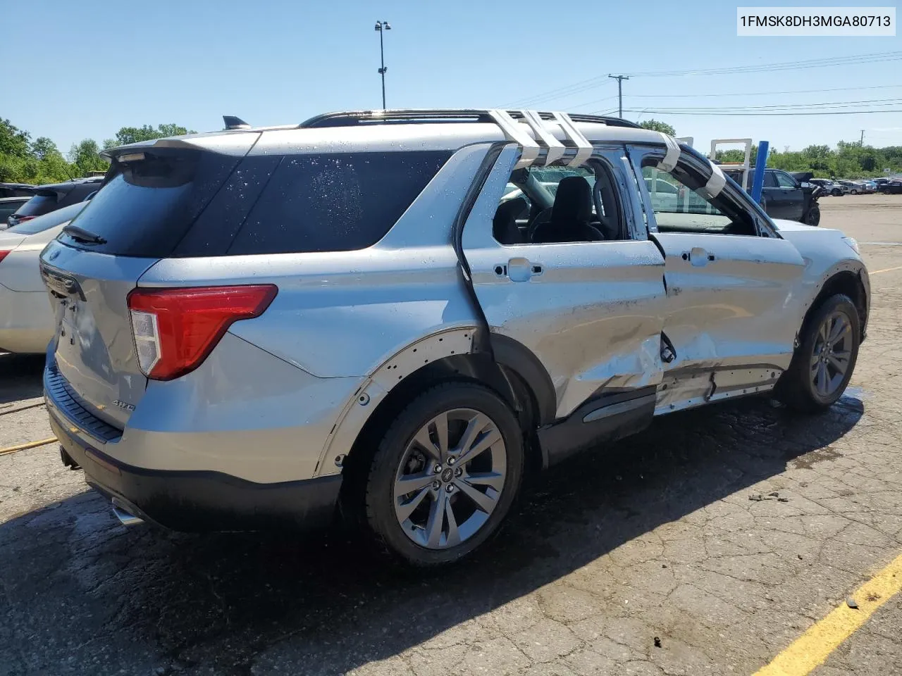 2021 Ford Explorer Xlt VIN: 1FMSK8DH3MGA80713 Lot: 57956564