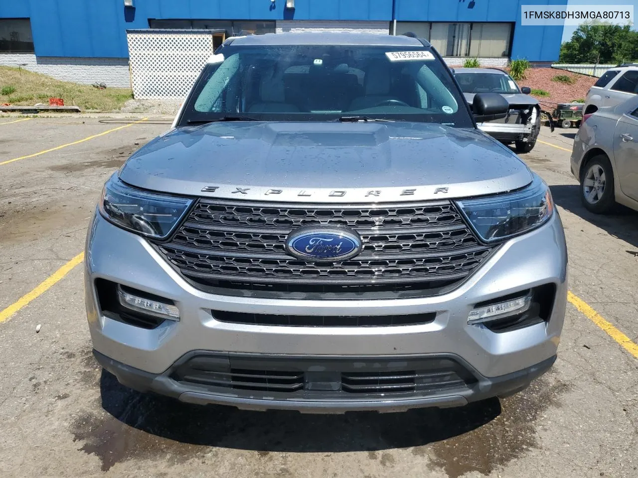 2021 Ford Explorer Xlt VIN: 1FMSK8DH3MGA80713 Lot: 57956564