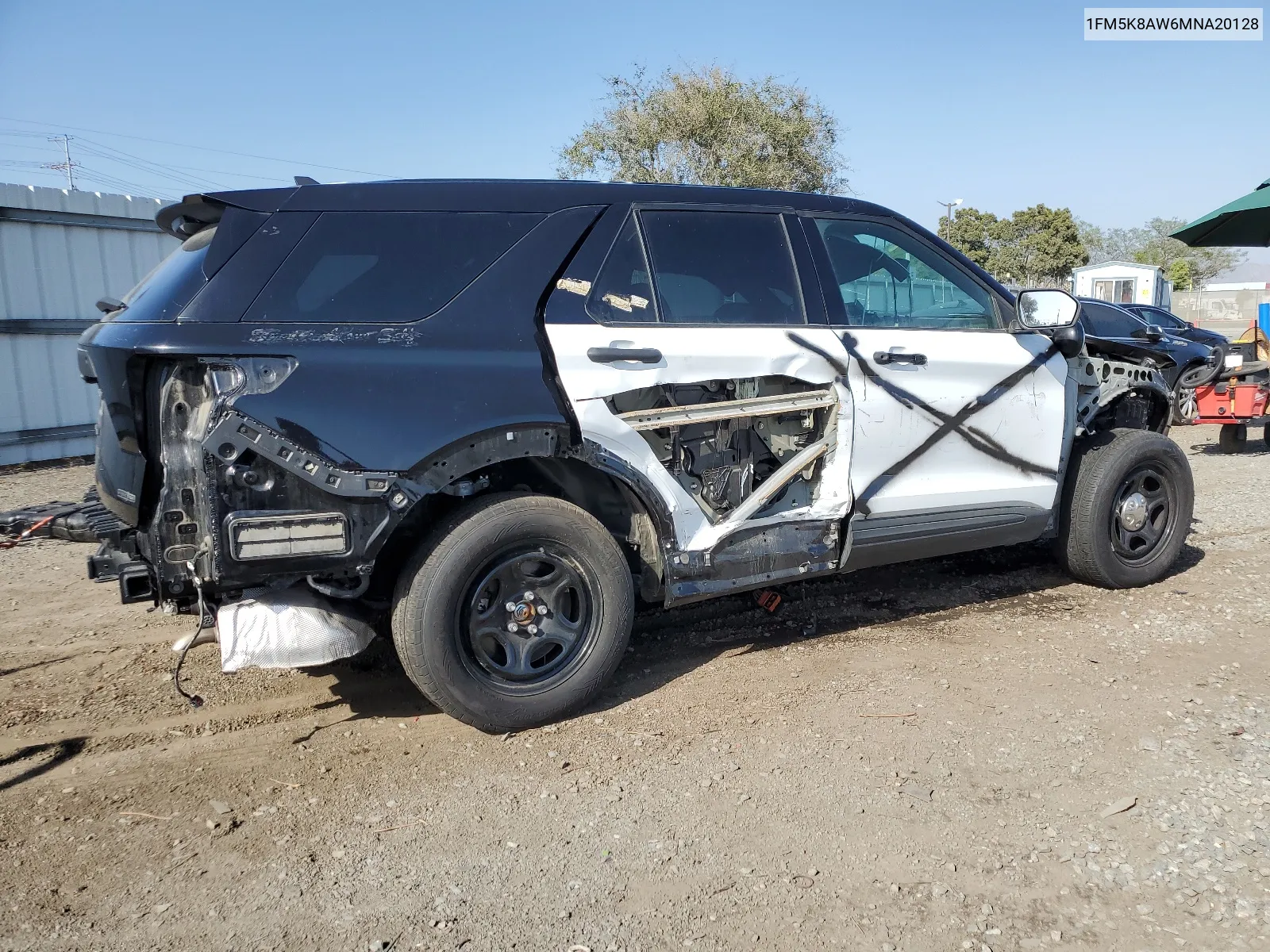 2021 Ford Explorer Police Interceptor VIN: 1FM5K8AW6MNA20128 Lot: 59407134