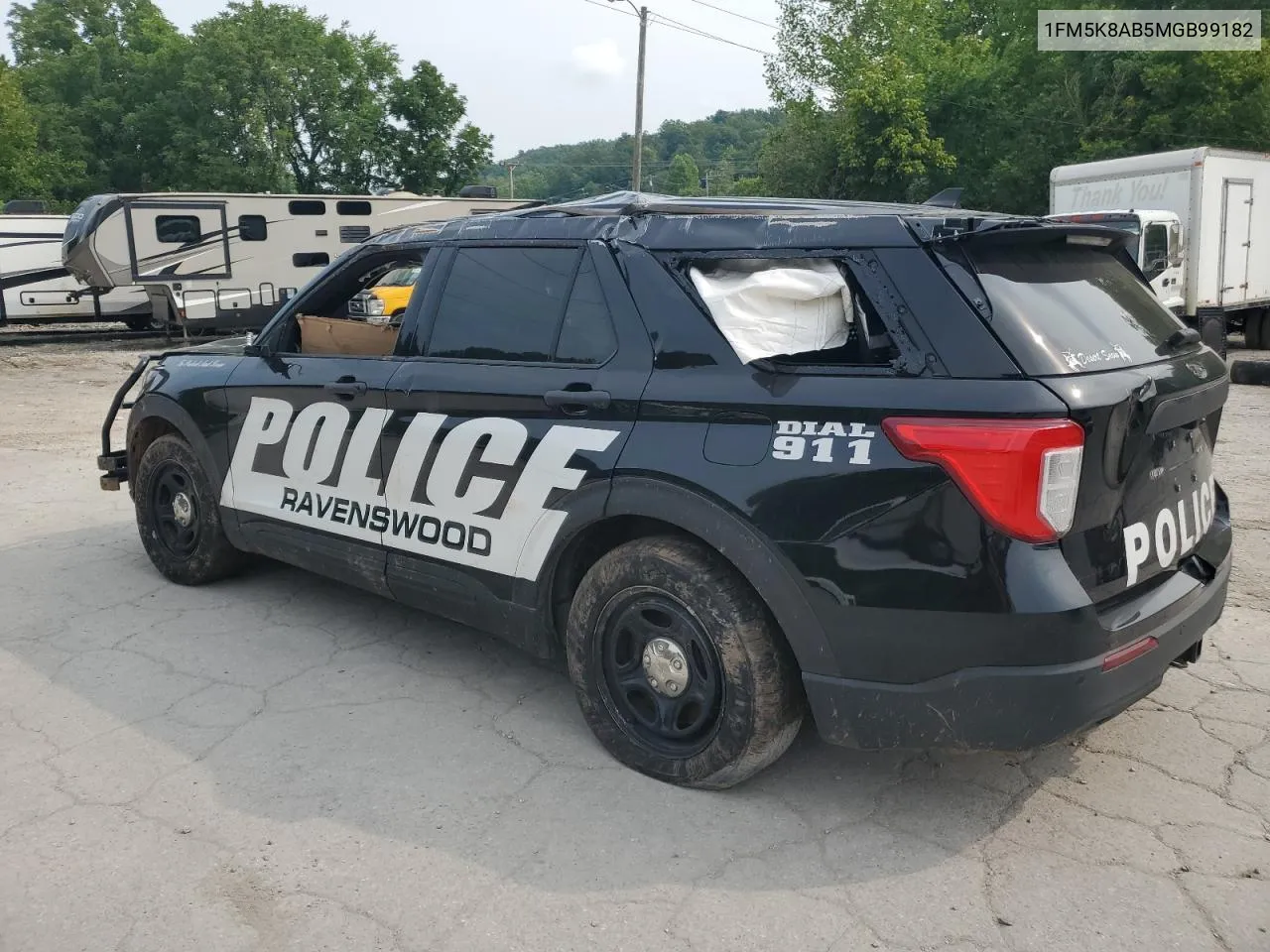 2021 Ford Explorer Police Interceptor VIN: 1FM5K8AB5MGB99182 Lot: 64094964