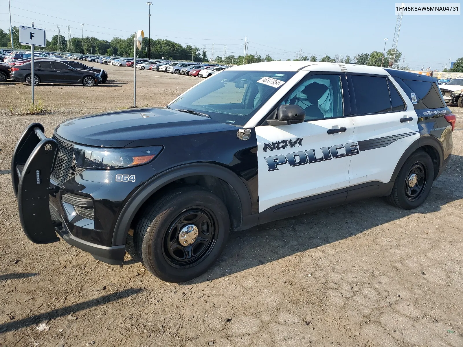 1FM5K8AW5MNA04731 2021 Ford Explorer Police Interceptor