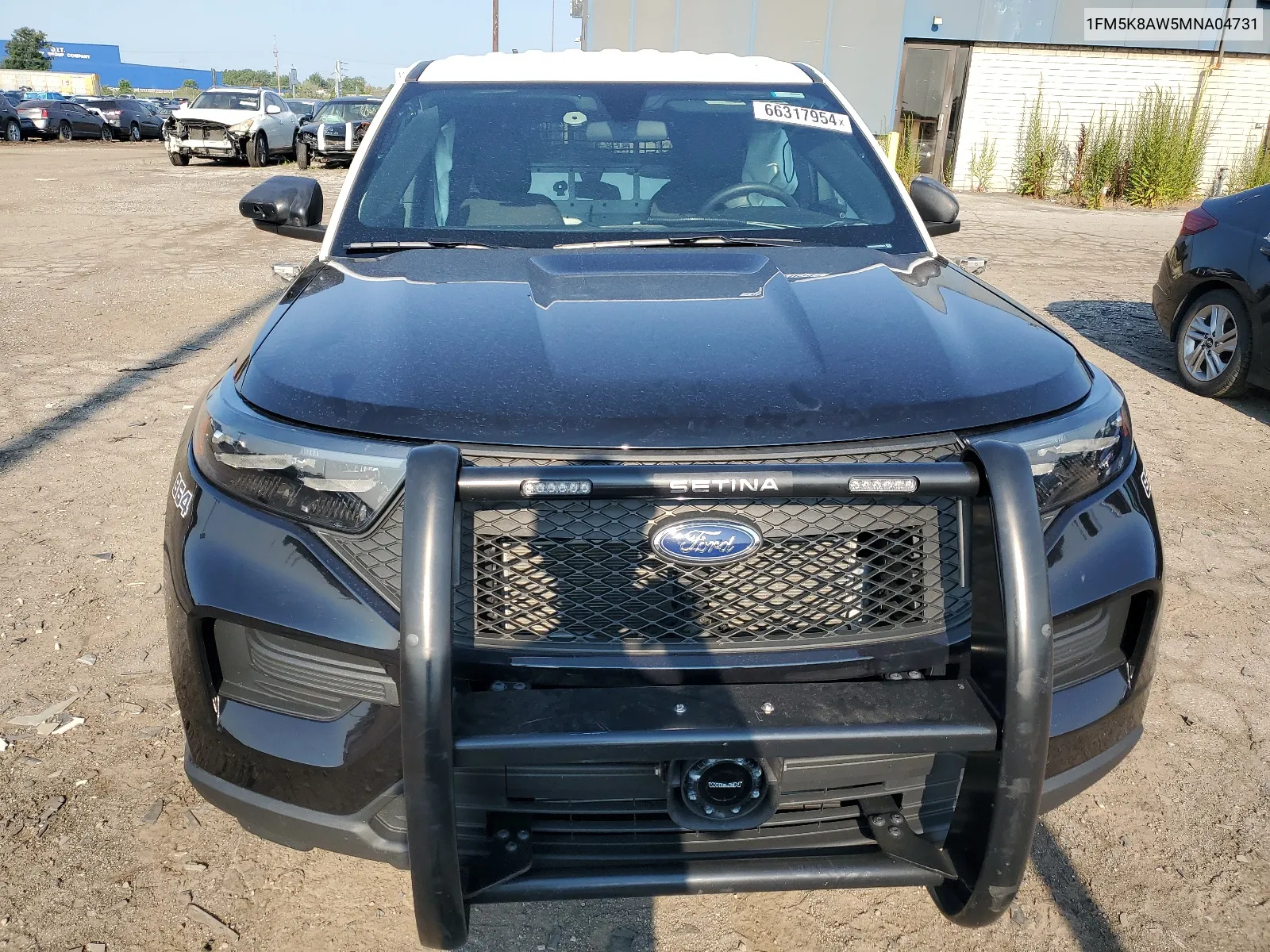 2021 Ford Explorer Police Interceptor VIN: 1FM5K8AW5MNA04731 Lot: 66317954