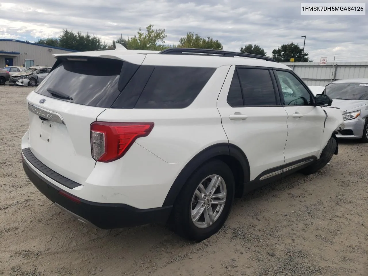 2021 Ford Explorer Xlt VIN: 1FMSK7DH5MGA84126 Lot: 67064124