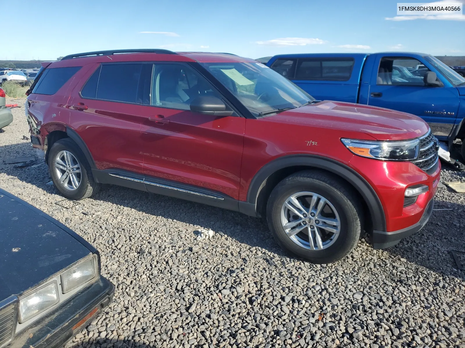 2021 Ford Explorer Xlt VIN: 1FMSK8DH3MGA40566 Lot: 68106074