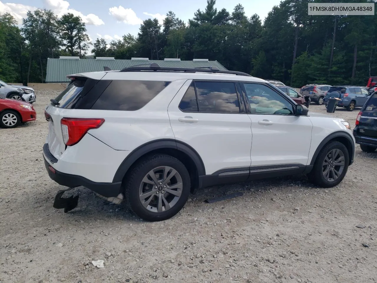 2021 Ford Explorer Xlt VIN: 1FMSK8DH0MGA48348 Lot: 68206224