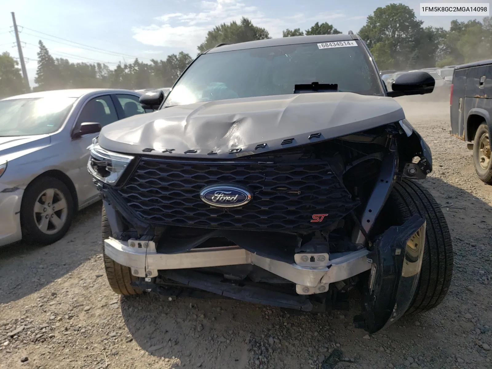 2021 Ford Explorer St VIN: 1FM5K8GC2MGA14098 Lot: 68434514