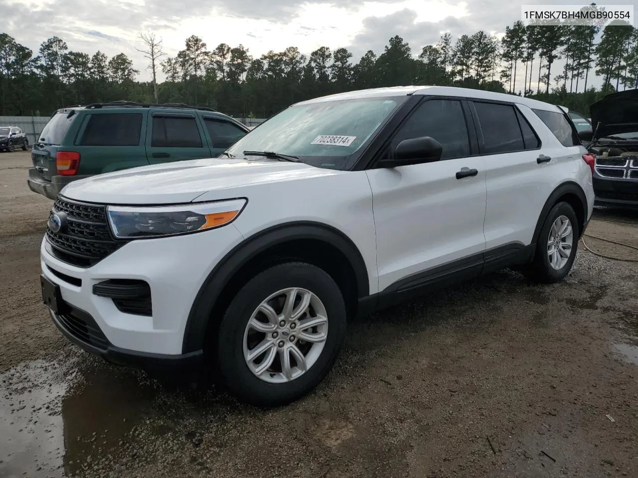 2021 Ford Explorer VIN: 1FMSK7BH4MGB90554 Lot: 70238314