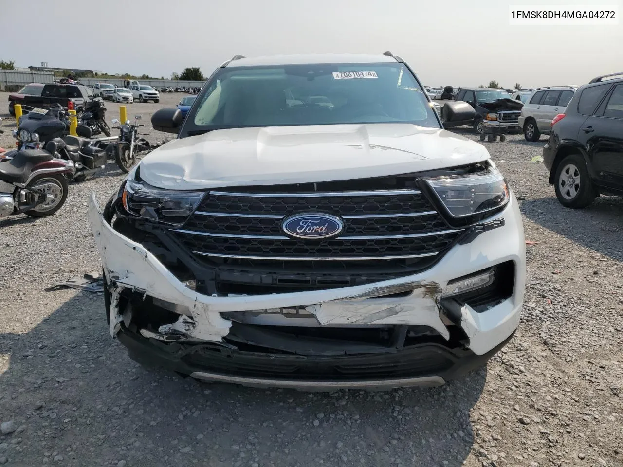 2021 Ford Explorer Xlt VIN: 1FMSK8DH4MGA04272 Lot: 70610474