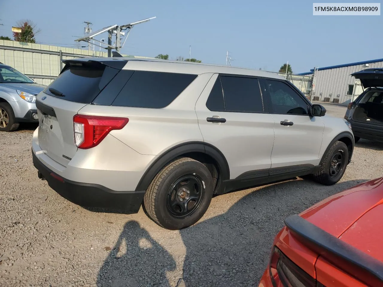 2021 Ford Explorer Police Interceptor VIN: 1FM5K8ACXMGB98909 Lot: 71086634