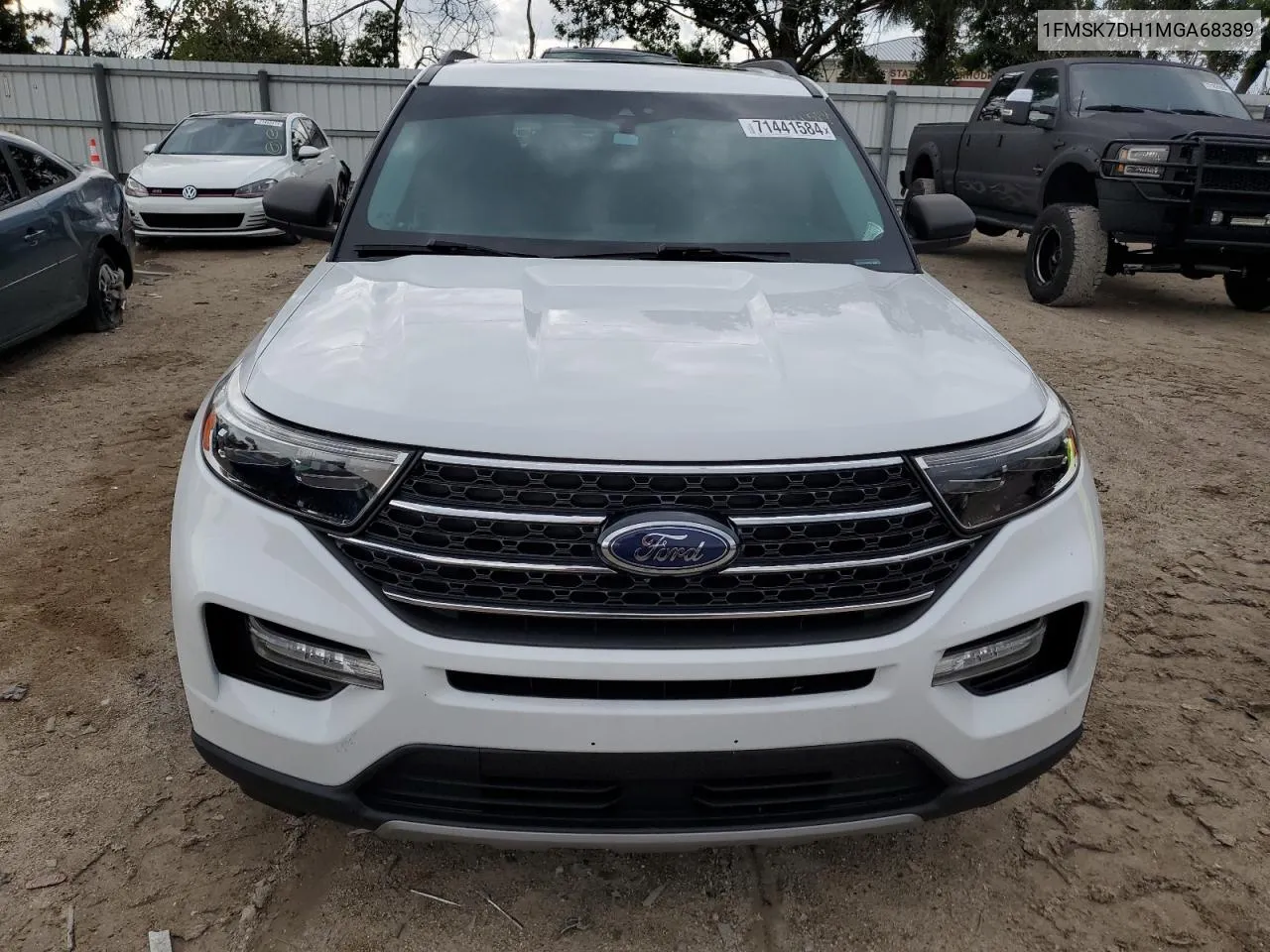 2021 Ford Explorer Xlt VIN: 1FMSK7DH1MGA68389 Lot: 71441584