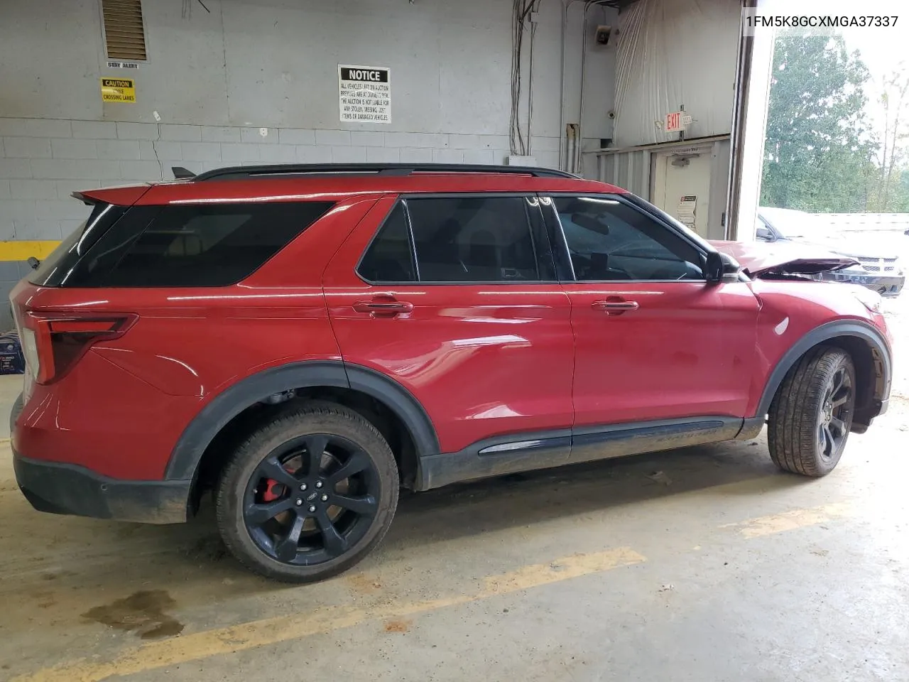 2021 Ford Explorer St VIN: 1FM5K8GCXMGA37337 Lot: 71445714