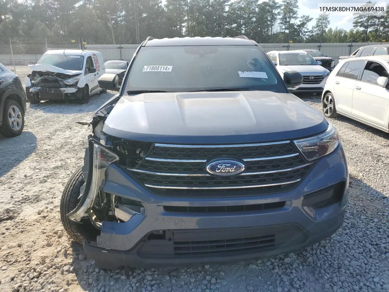 2021 Ford Explorer Xlt VIN: 1FMSK8DH7MGA69438 Lot: 71808114