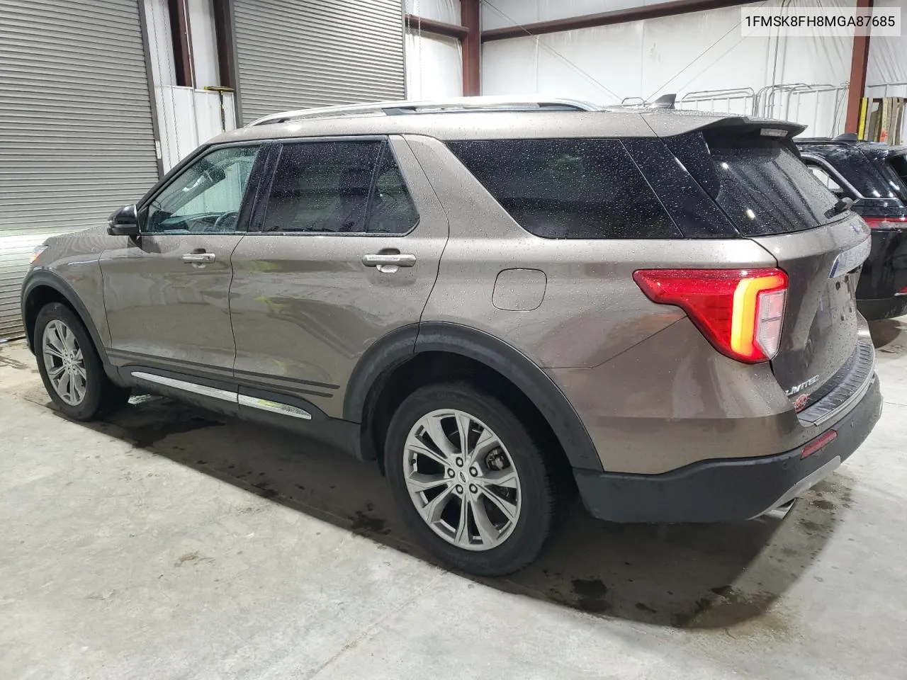 2021 Ford Explorer Limited VIN: 1FMSK8FH8MGA87685 Lot: 71851144