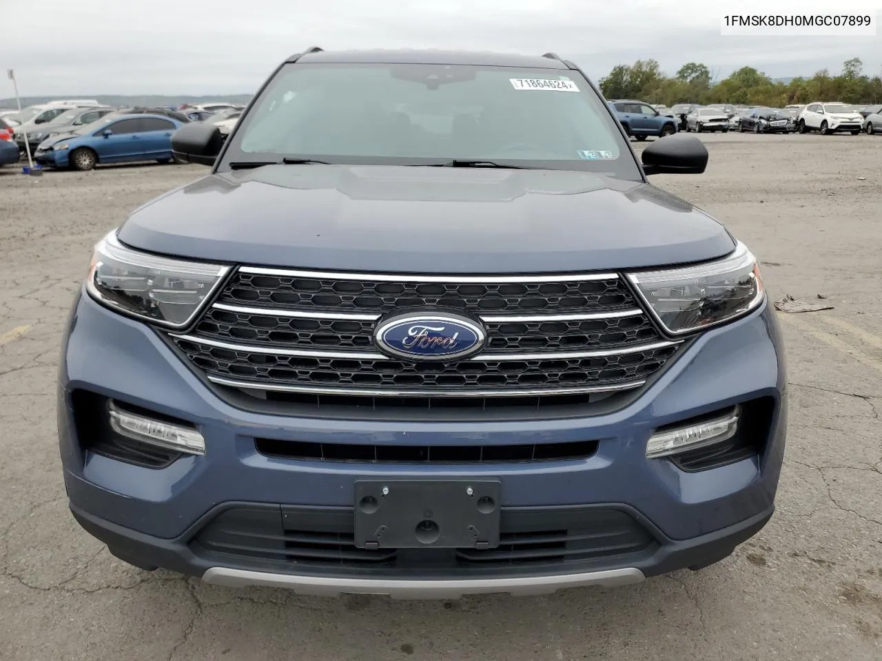 2021 Ford Explorer Xlt VIN: 1FMSK8DH0MGC07899 Lot: 71864624