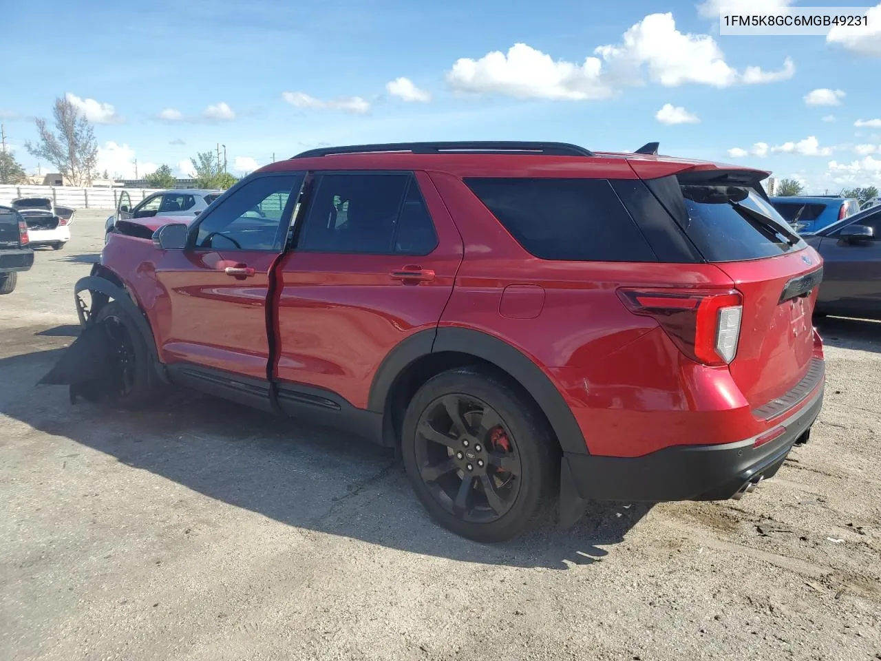 2021 Ford Explorer St VIN: 1FM5K8GC6MGB49231 Lot: 71875254