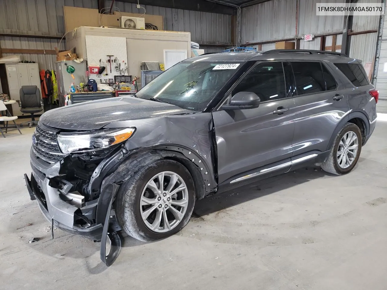 2021 Ford Explorer Xlt VIN: 1FMSK8DH6MGA50170 Lot: 72127924