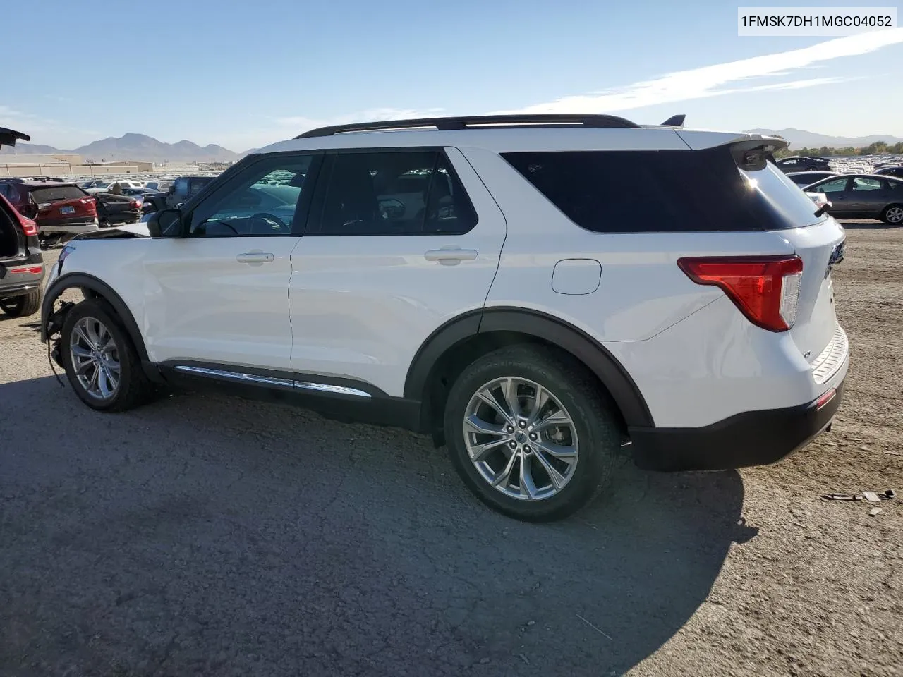 2021 Ford Explorer Xlt VIN: 1FMSK7DH1MGC04052 Lot: 72267214