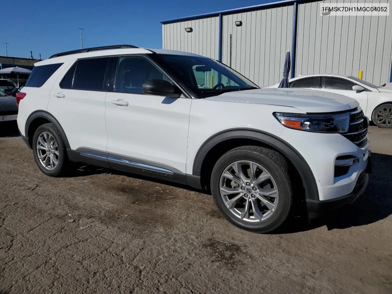 2021 Ford Explorer Xlt VIN: 1FMSK7DH1MGC04052 Lot: 72267214