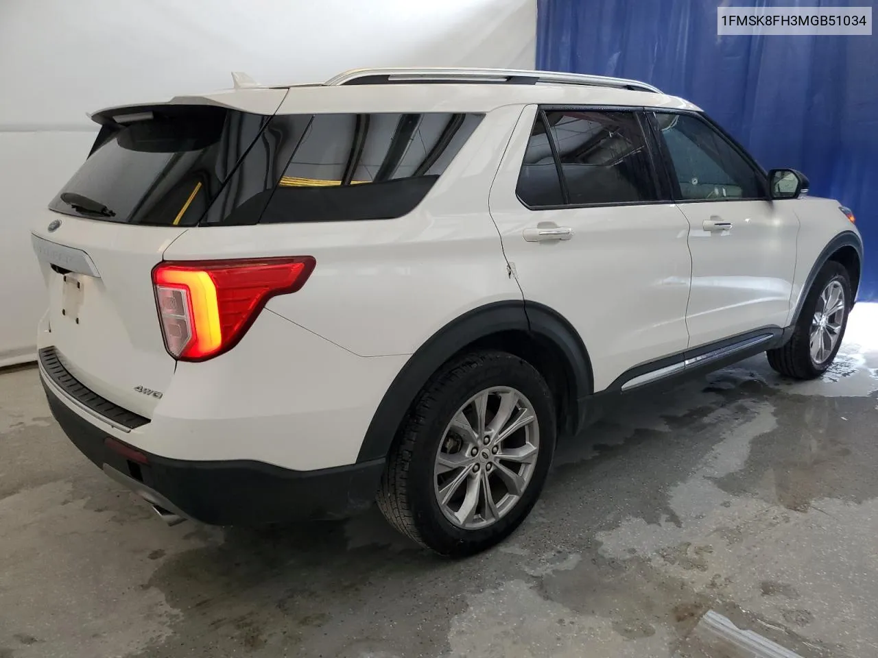 2021 Ford Explorer Limited VIN: 1FMSK8FH3MGB51034 Lot: 72457004