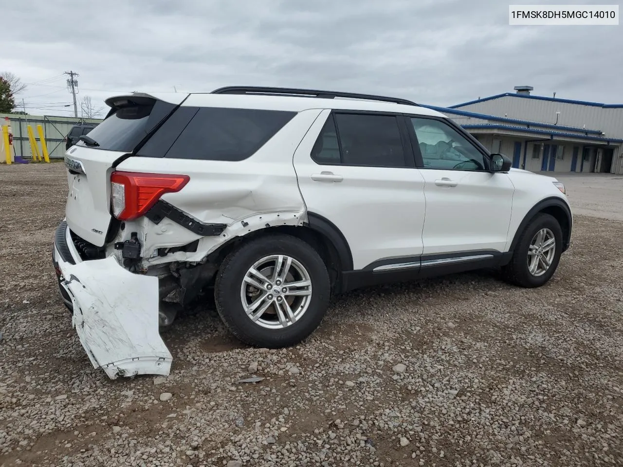 2021 Ford Explorer Xlt VIN: 1FMSK8DH5MGC14010 Lot: 72559684