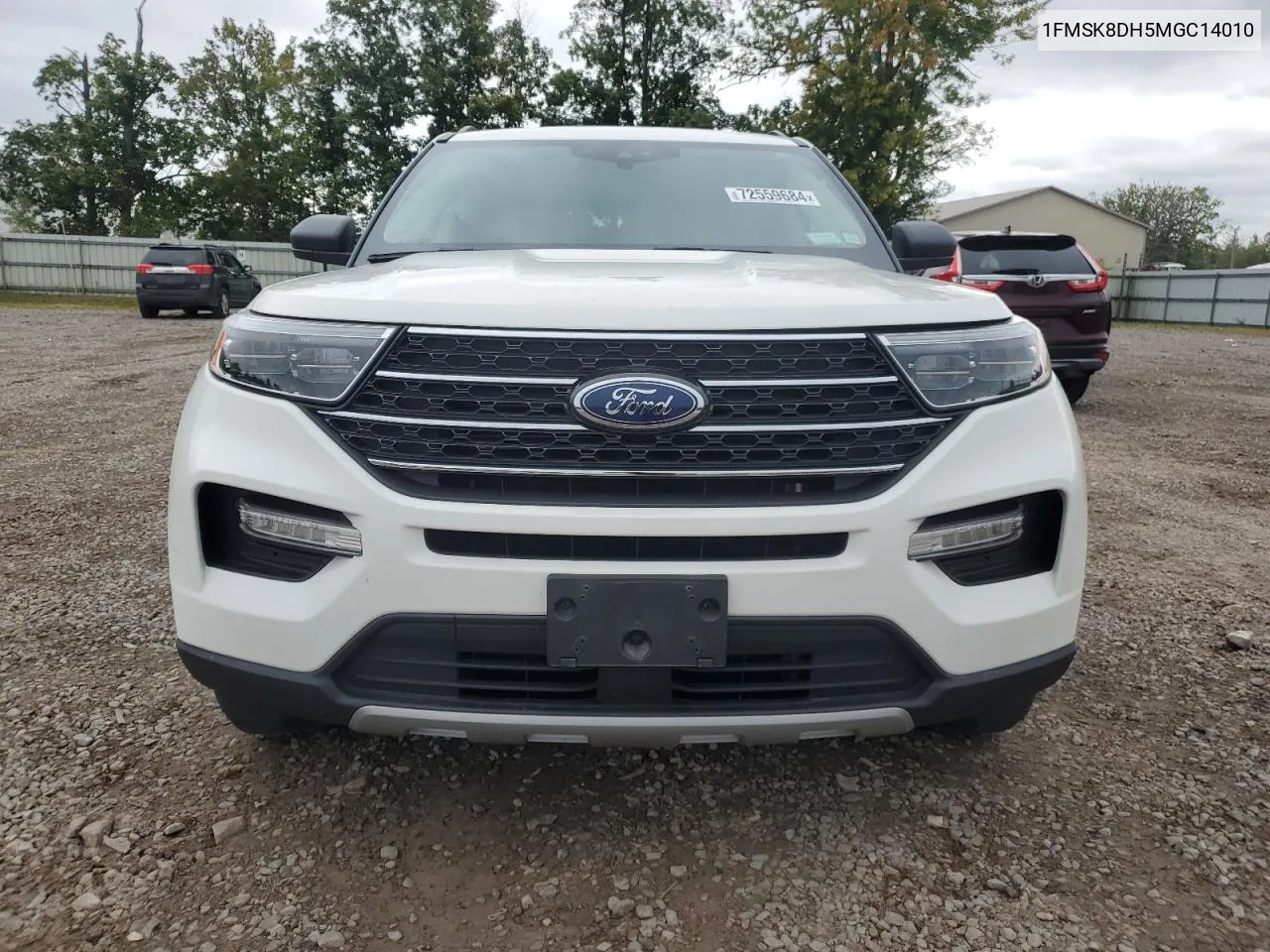 2021 Ford Explorer Xlt VIN: 1FMSK8DH5MGC14010 Lot: 72559684