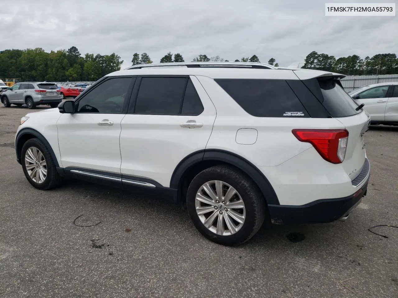 2021 Ford Explorer Limited VIN: 1FMSK7FH2MGA55793 Lot: 73017794