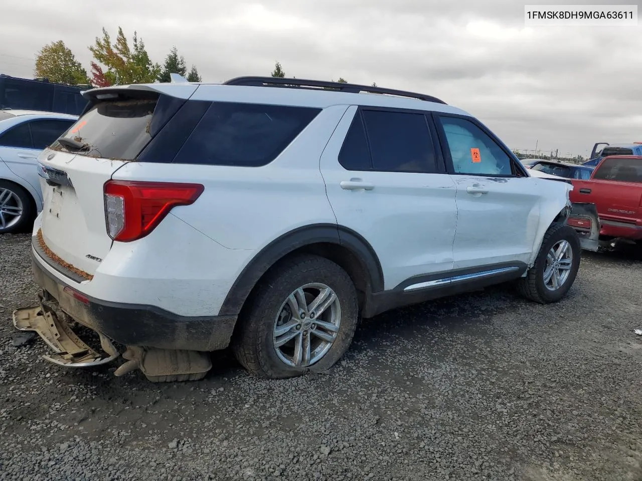 2021 Ford Explorer Xlt VIN: 1FMSK8DH9MGA63611 Lot: 73199354