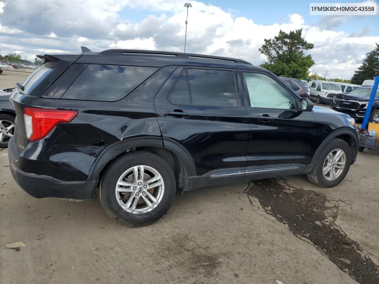 2021 Ford Explorer Xlt VIN: 1FMSK8DH0MGC43558 Lot: 73301754