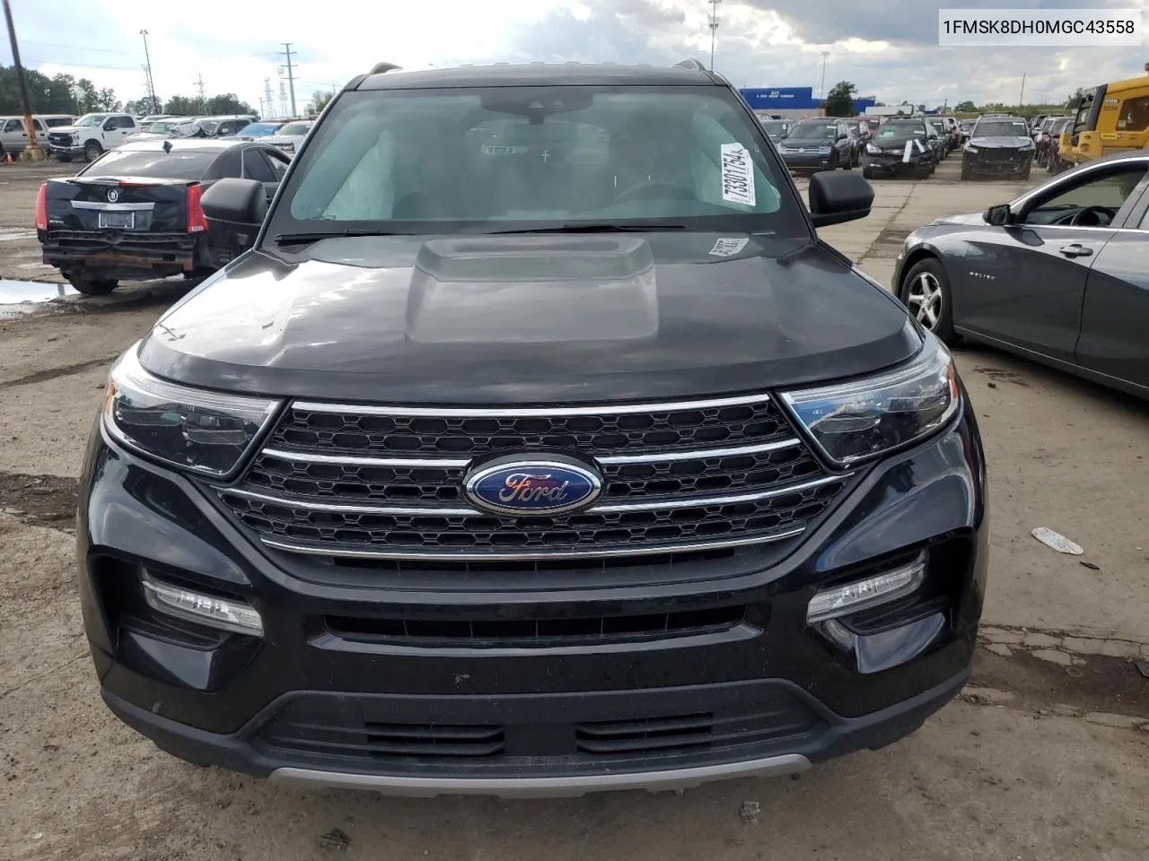 2021 Ford Explorer Xlt VIN: 1FMSK8DH0MGC43558 Lot: 73301754