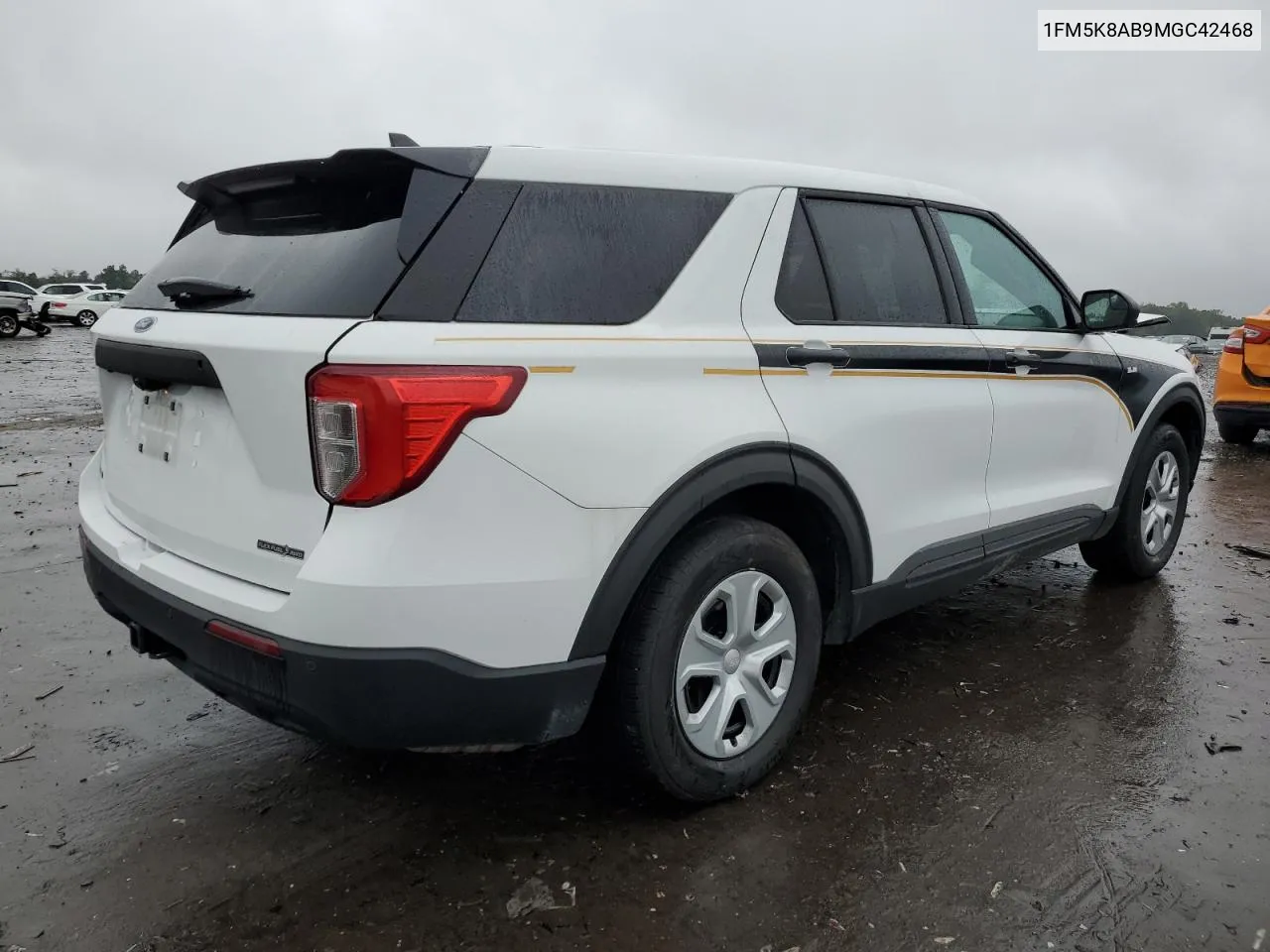 2021 Ford Explorer Police Interceptor VIN: 1FM5K8AB9MGC42468 Lot: 73673374