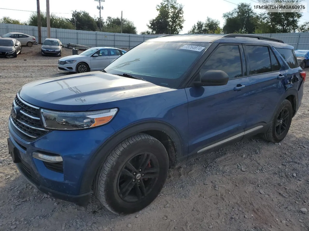 2021 Ford Explorer Xlt VIN: 1FMSK7DH9MGA60976 Lot: 73764874