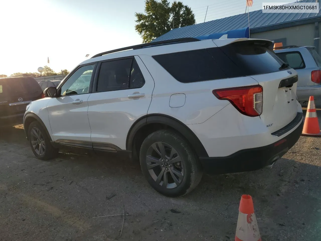 2021 Ford Explorer Xlt VIN: 1FMSK8DHXMGC10681 Lot: 73811384