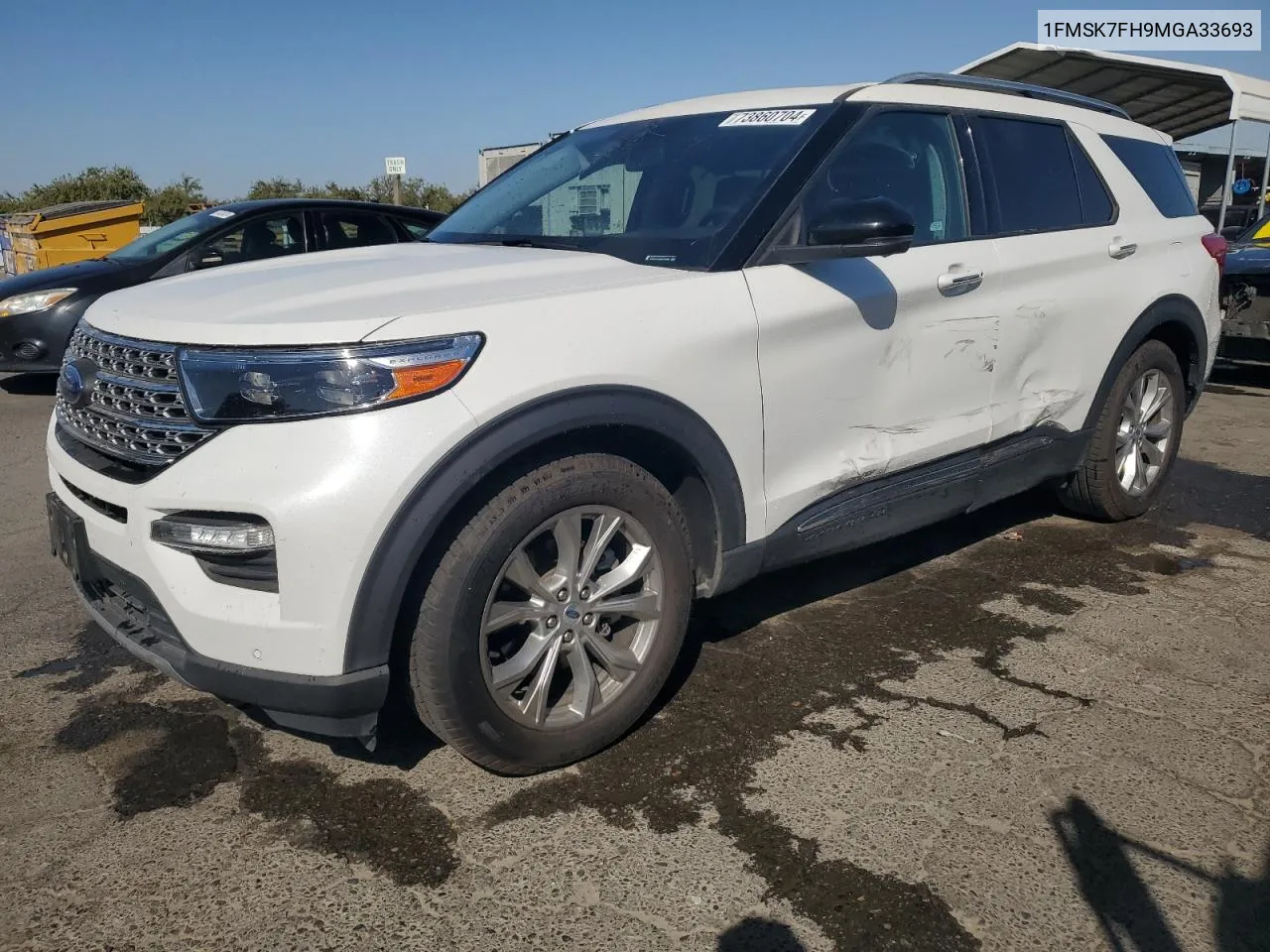 2021 Ford Explorer Limited VIN: 1FMSK7FH9MGA33693 Lot: 73860704