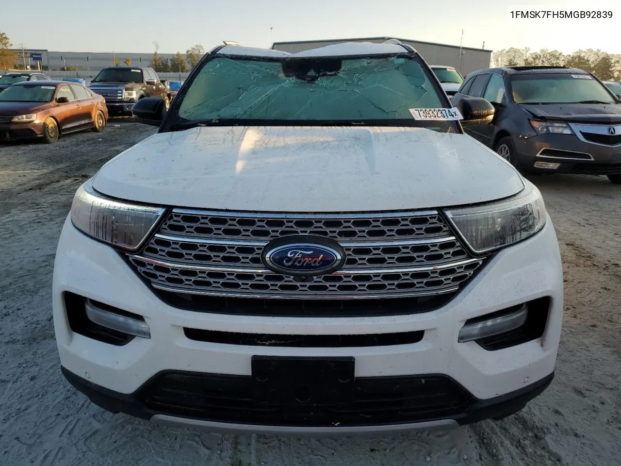 2021 Ford Explorer Limited VIN: 1FMSK7FH5MGB92839 Lot: 73932374