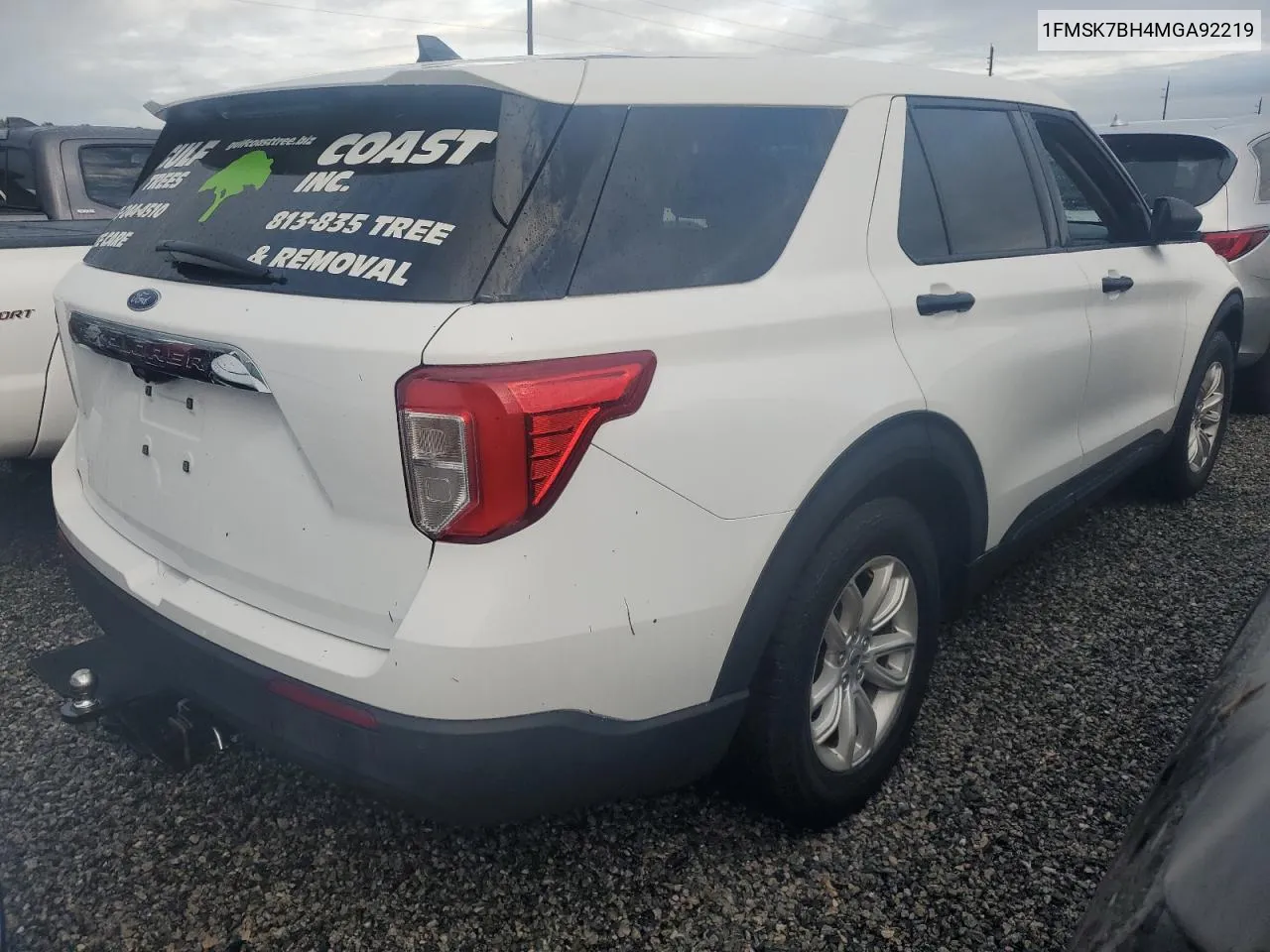 2021 Ford Explorer VIN: 1FMSK7BH4MGA92219 Lot: 73986174