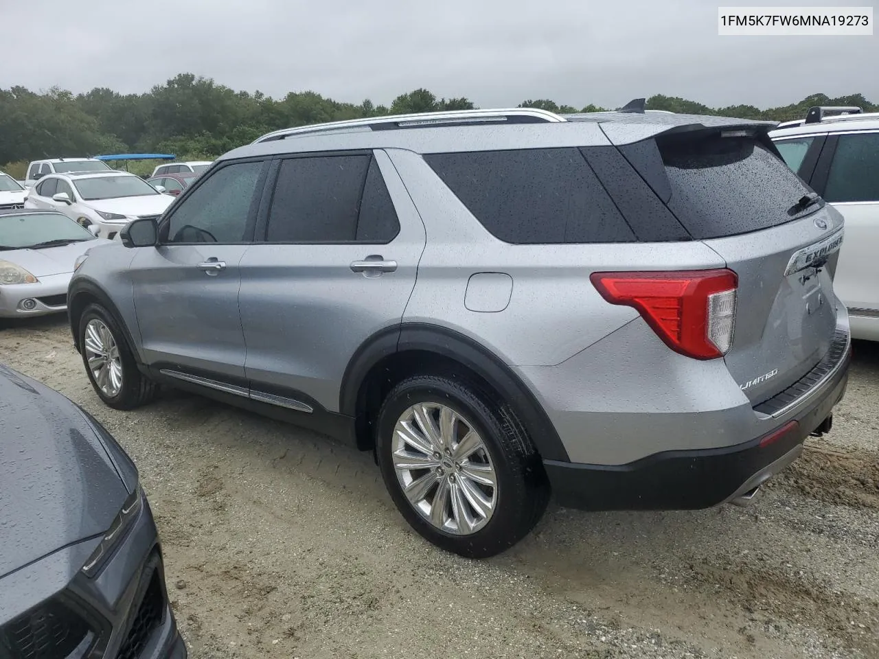 2021 Ford Explorer Limited VIN: 1FM5K7FW6MNA19273 Lot: 74114654