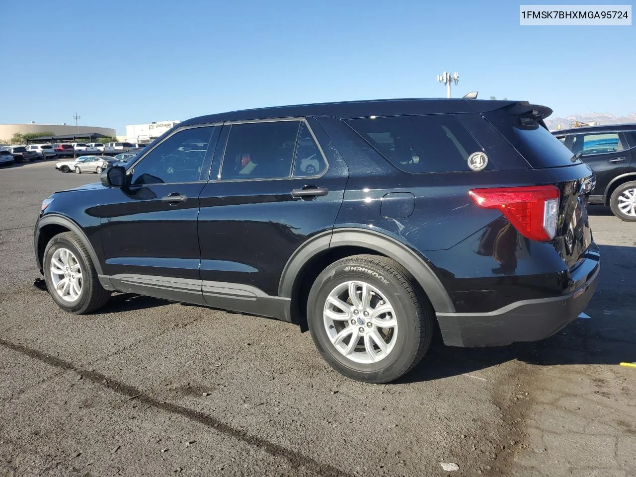 2021 Ford Explorer VIN: 1FMSK7BHXMGA95724 Lot: 74263424