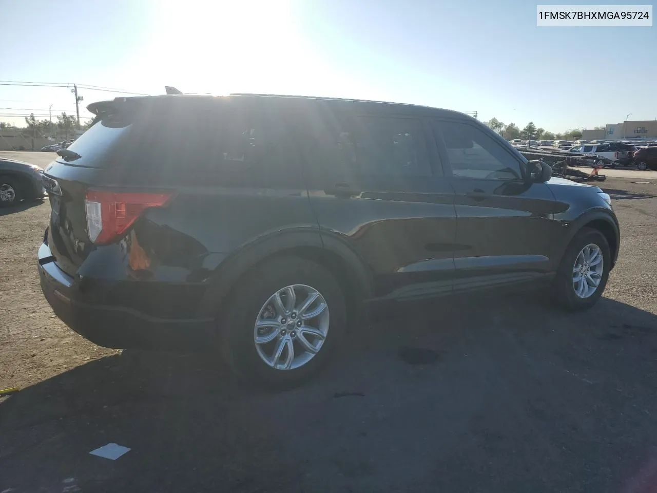 2021 Ford Explorer VIN: 1FMSK7BHXMGA95724 Lot: 74263424