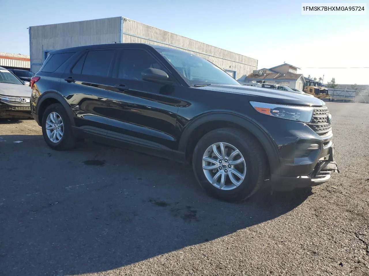 2021 Ford Explorer VIN: 1FMSK7BHXMGA95724 Lot: 74263424