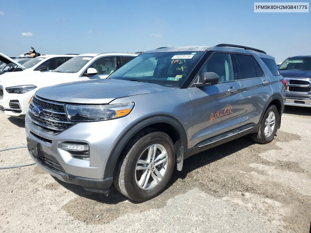 2021 Ford Explorer Xlt VIN: 1FMSK8DH2MGB41775 Lot: 74323174