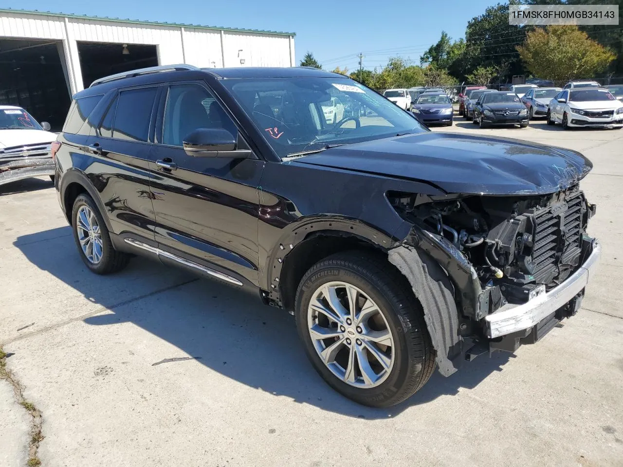 2021 Ford Explorer Limited VIN: 1FMSK8FH0MGB34143 Lot: 74596464