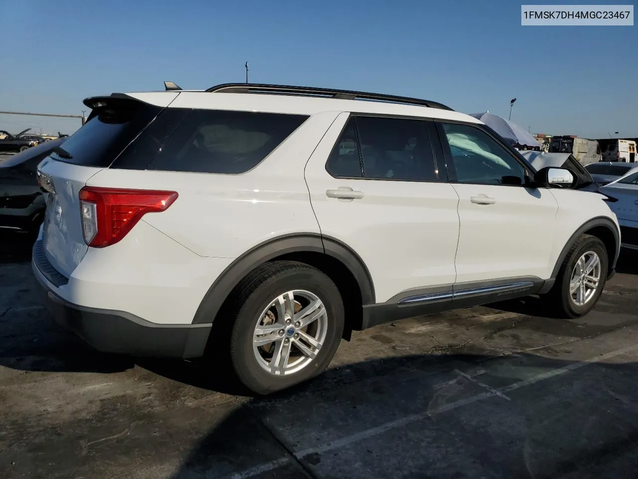 2021 Ford Explorer Xlt VIN: 1FMSK7DH4MGC23467 Lot: 74957824