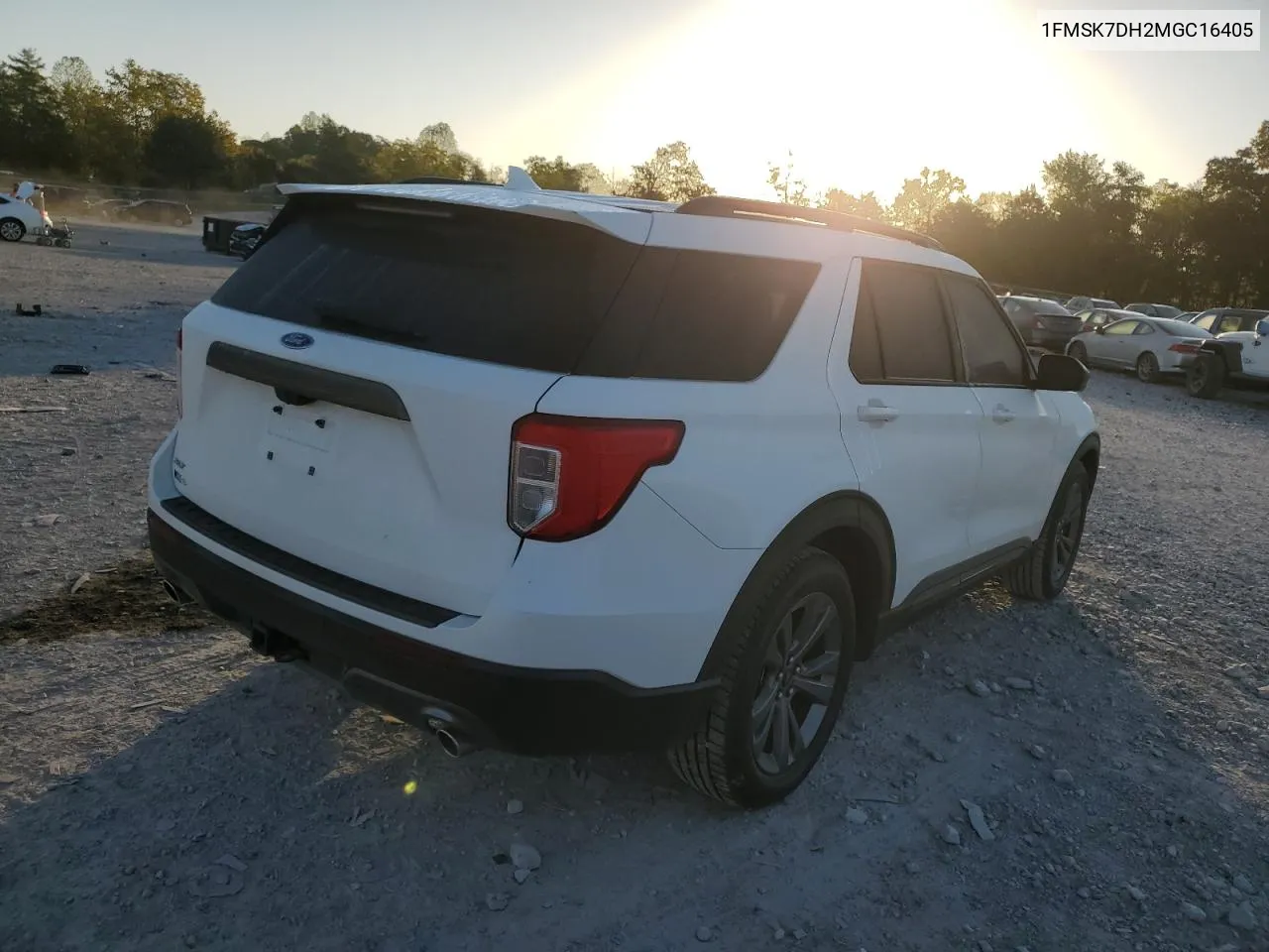 2021 Ford Explorer Xlt VIN: 1FMSK7DH2MGC16405 Lot: 75127824