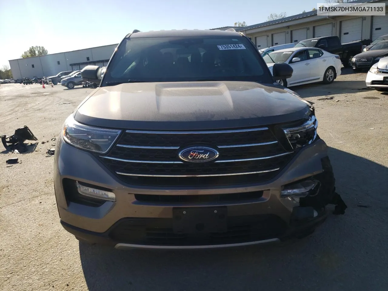 2021 Ford Explorer Xlt VIN: 1FMSK7DH3MGA71133 Lot: 75351424