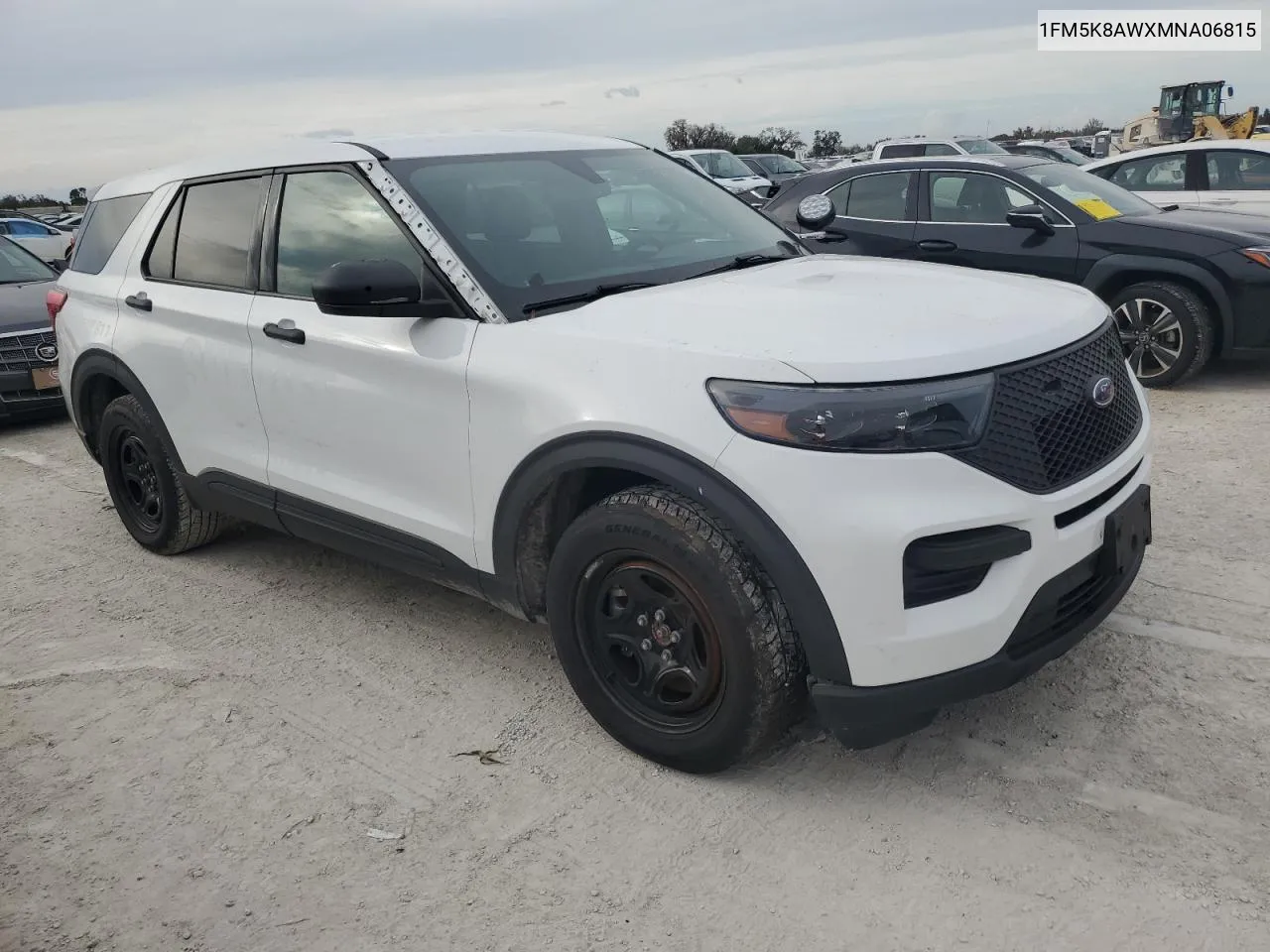 2021 Ford Explorer Police Interceptor VIN: 1FM5K8AWXMNA06815 Lot: 75791384