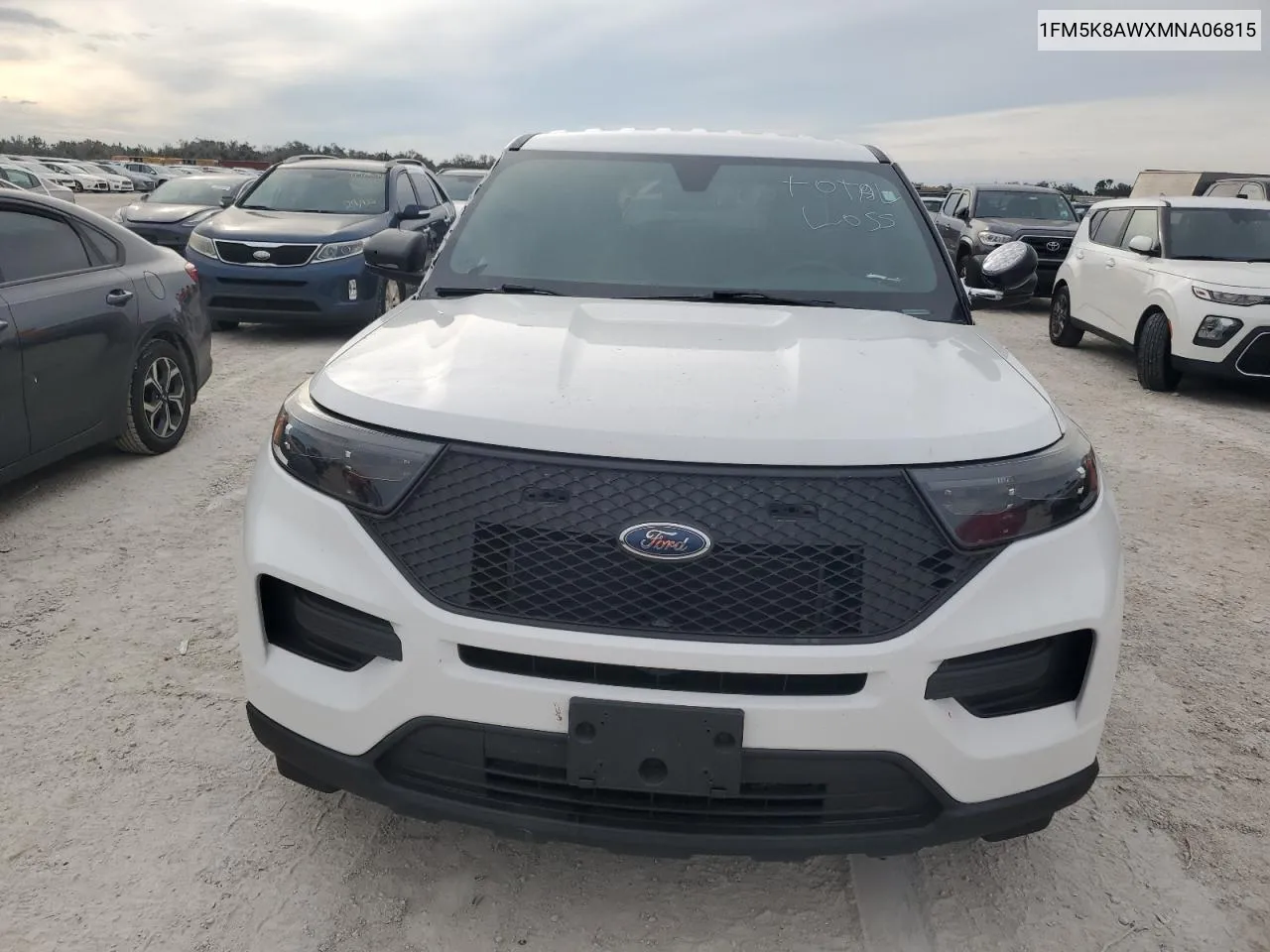 2021 Ford Explorer Police Interceptor VIN: 1FM5K8AWXMNA06815 Lot: 75791384