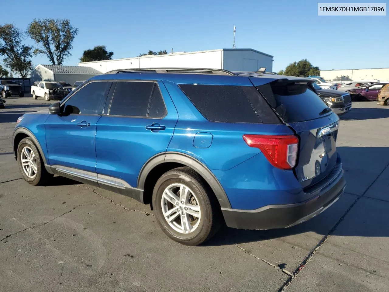 2021 Ford Explorer Xlt VIN: 1FMSK7DH1MGB17896 Lot: 76207734