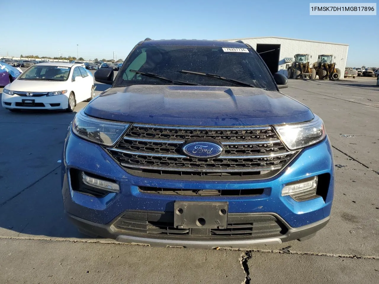 2021 Ford Explorer Xlt VIN: 1FMSK7DH1MGB17896 Lot: 76207734