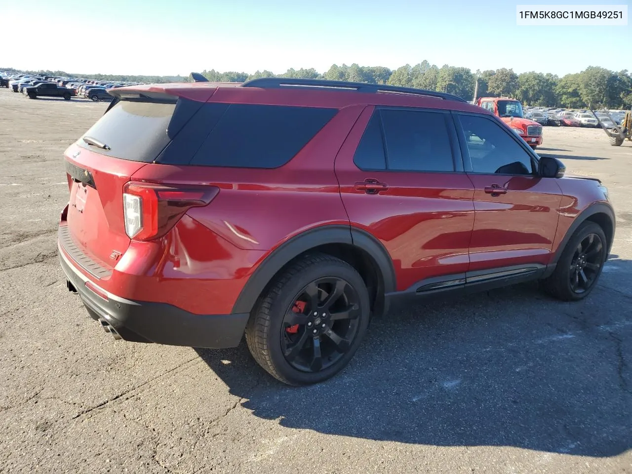 2021 Ford Explorer St VIN: 1FM5K8GC1MGB49251 Lot: 76386024